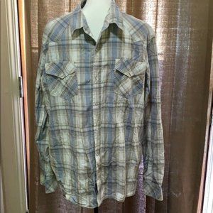 Levi’s Snap Front White Label Shirt Vtg XL